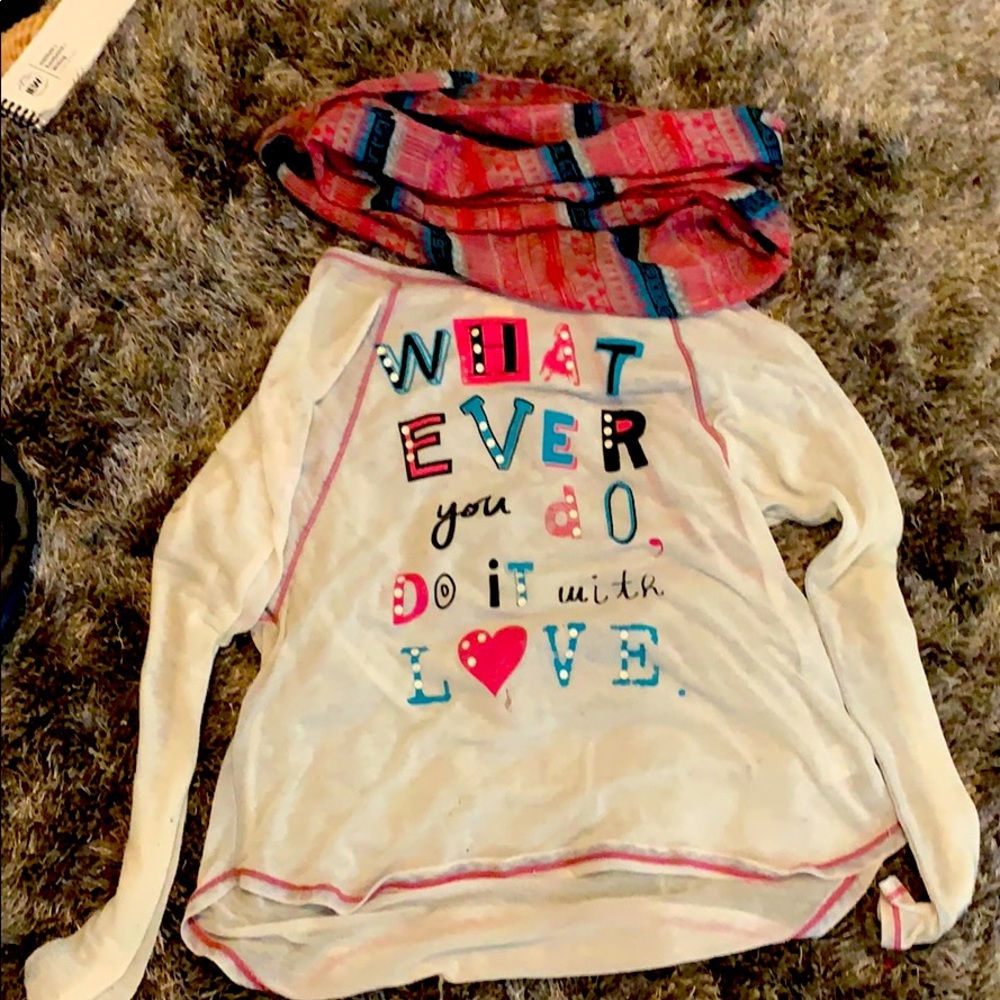 Shirt With Matching Scarf